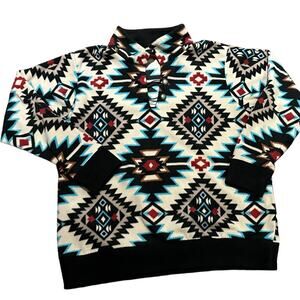 The Punchy Peyote Aztecs Fleece Pullover Top Adult XXL